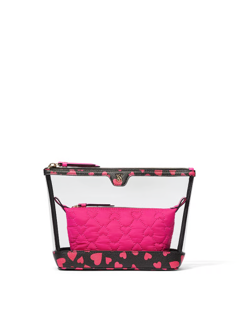 Косметичка 2-Piece Makeup Bag Hearts