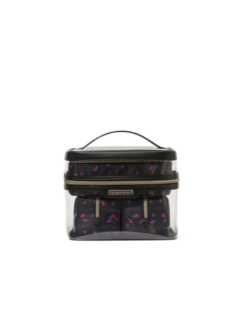 Набор косметичек 4-in-1 Train Case Black Ditsy Floral