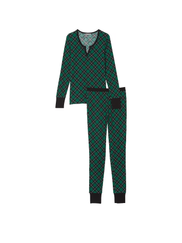 Пижама Thermal Long Pajama Set Spruce Plaid