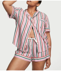 Пижама Short Cotton Pajama Set Stripe