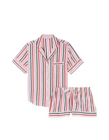 Пижама Short Cotton Pajama Set Stripe
