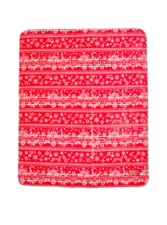 Плед Plush Fleece Blank Red Print