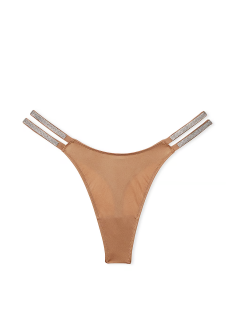 Трусики Double Shine Strap Smooth Thong Panty Toffee