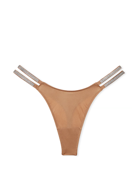 Трусики Double Shine Strap Smooth Thong Panty Toffee