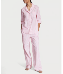 Пижама Cotton Long Pajama Set  Pretty Blossom Stripes