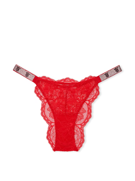 Трусики Shine Strap Lace Brazilian Panty Lipstick