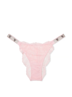 Трусики Shine Strap Lace Brazilian Panty Blossom Pink