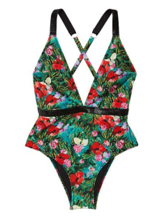 Купальник монокіні Shine Strap Plunge One-Piece Swimsuit Floral