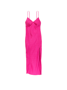 Пеньюар Icon Satin Midi Slip Fuchsia Frenzy