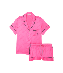 Пижама Satin Short Pajama Set Hollywood Pink