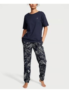 Піжама Cotton & Flannel Tee-jama Set Blue