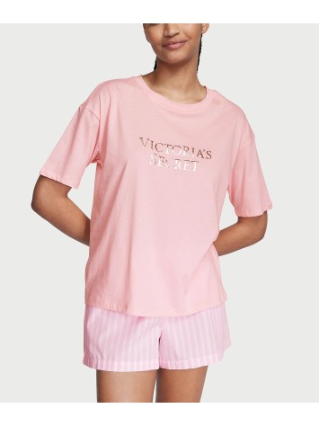 Піжама Cotton Short Tee-Jama Set Pretty Blossom Stripes