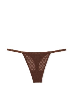 Трусики Icon Lace String Thong Panty Ganache