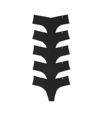 Набір трусиків 5-Pack No-Show Thong Panties Black