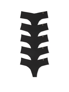 Набор трусиков 5-Pack No-Show Thong Panties Black