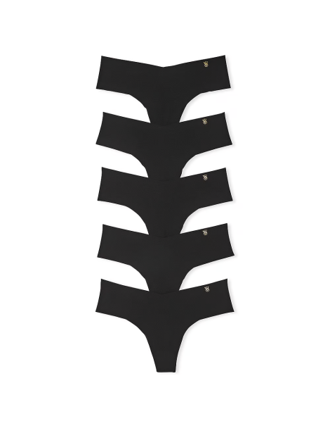 Набір трусиків 5-Pack No-Show Thong Panties Black