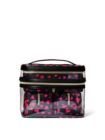 4 в 1 набір косметичок Victoria's Secret 4-Piece Makeup Bag Hearts