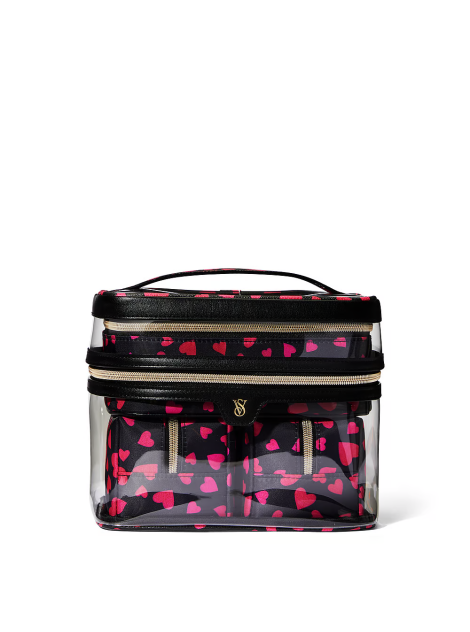 4 в 1 набір косметичок Victoria's Secret 4-Piece Makeup Bag Hearts