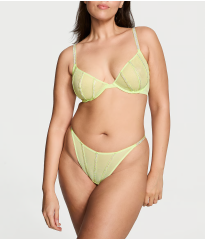 Комплект білизни Sheer Shine Low-Cut Demi Bra Set Citron Glow