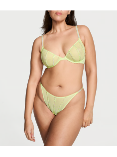 Комплект білизни Sheer Shine Low-Cut Demi Bra Set Citron Glow