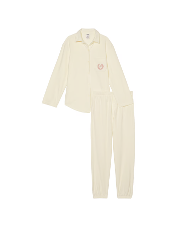 Флісова піжама Polar Fleece Jogger Pajama Set Creamer
