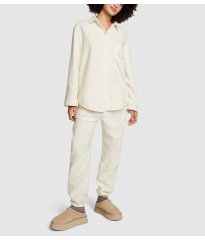 Флисовая пижама Polar Fleece Jogger Pajama Set Creamer