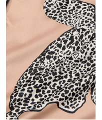 Пижама Satin Long Pajama Set Evening Blush Leopards