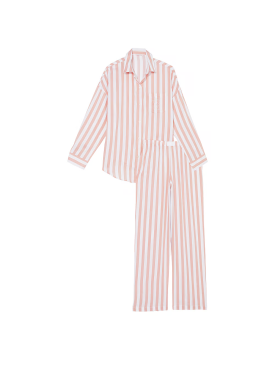 Пижама Cotton-Modal Long Pj Set Toasted Sugar Stripes