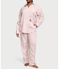 Пижама Cotton-Modal Long Pj Set Toasted Sugar Stripes