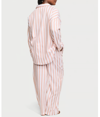 Пижама Cotton-Modal Long Pj Set Toasted Sugar Stripes