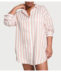 Нічна сорочка Modal-Cotton Sleepshirt Toasted Sugar Stripes