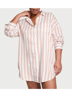 Нічна сорочка Modal-Cotton Sleepshirt Toasted Sugar Stripes