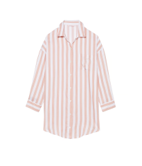 Нічна сорочка Modal-Cotton Sleepshirt Toasted Sugar Stripes