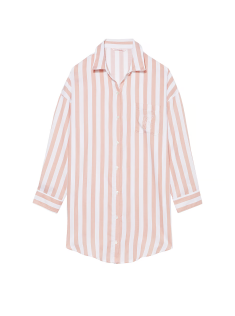 Нічна сорочка Modal-Cotton Sleepshirt Toasted Sugar Stripes