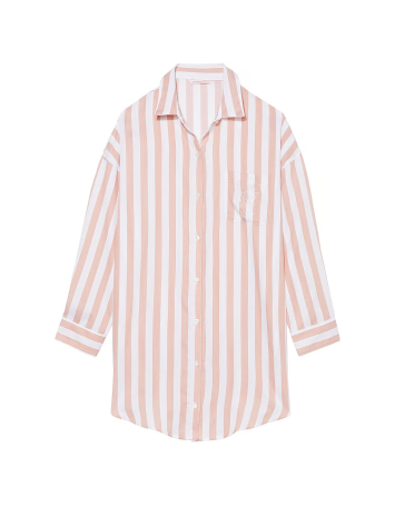 Ночная рубашка Modal-Cotton Sleepshirt Toasted Sugar Stripes