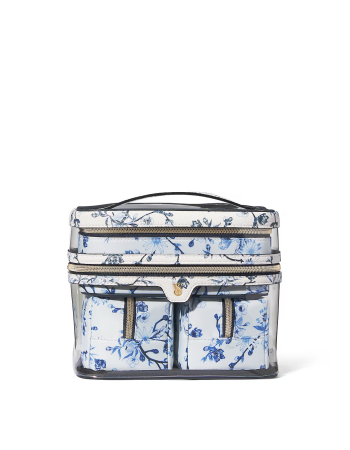 4 в 1 набор косметичек Victoria’s Secret 4-Piece Makeup Bag Blue Floral