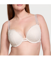 Комплект білизни Double Shine Strap Lace Push-Up Bra Coconut White