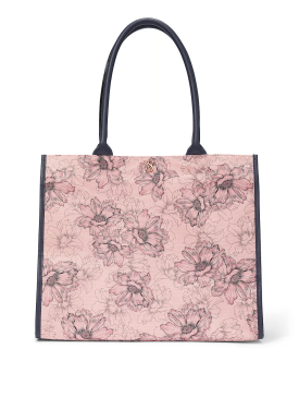 Сумка Victoria Secret Tote Bag Pink Outline Floral