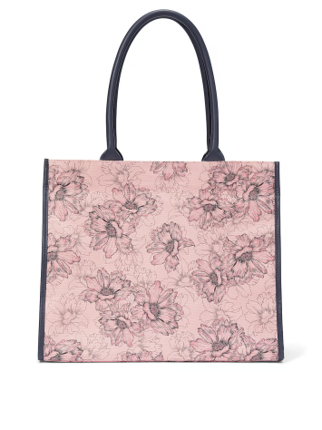 Сумка Victoria Secret Tote Bag Pink Outline Floral