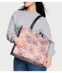 Сумка Victoria’s Secret Tote Bag Pink Outline Floral