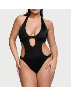 Купальник монокіні Chain-Link Cut-Out Monokini One-Piece Swimsuit Black