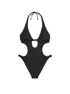 Купальник монокіні Chain-Link Cut-Out Monokini One-Piece Swimsuit Black