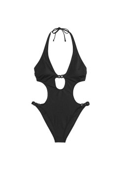 Купальник монокіні Chain-Link Cut-Out Monokini One-Piece Swimsuit Black