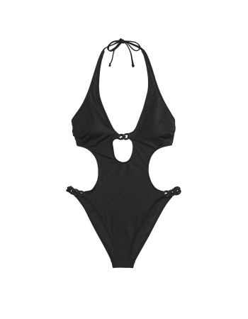 Купальник монокіні Chain-Link Cut-Out Monokini One-Piece Swimsuit Black