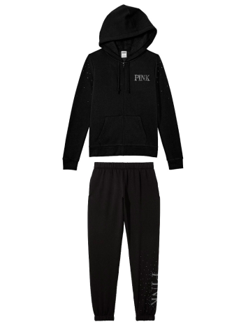 Спортивний костюм PINK Hoodie and Jogger Set Black VS