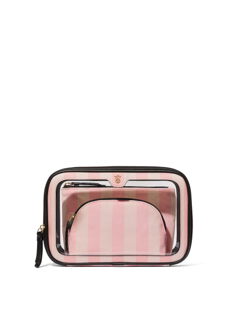 Косметичка 3в1 3-Piece Makeup Bag Iconic Stripe