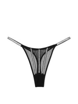 Трусики Sheer Shine Thong Panty Black