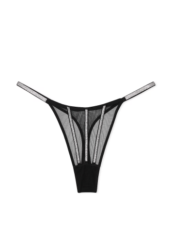 Трусики Sheer Shine Thong Panty Black