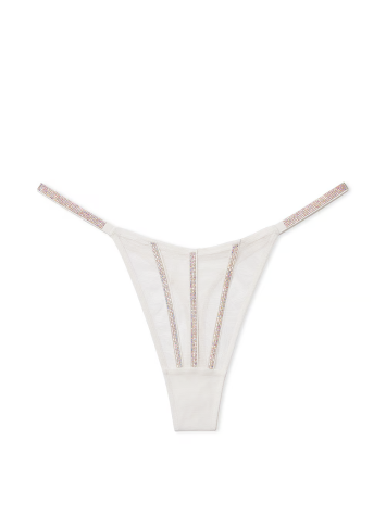 Трусики Sheer Shine Thong Panty Coconut White