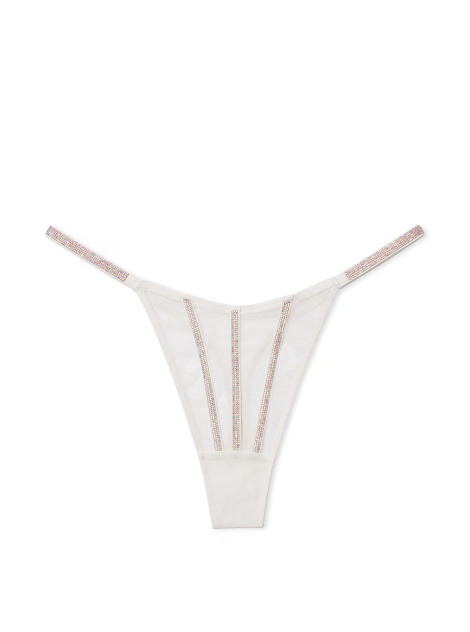 Трусики Sheer Shine Thong Panty Coconut White